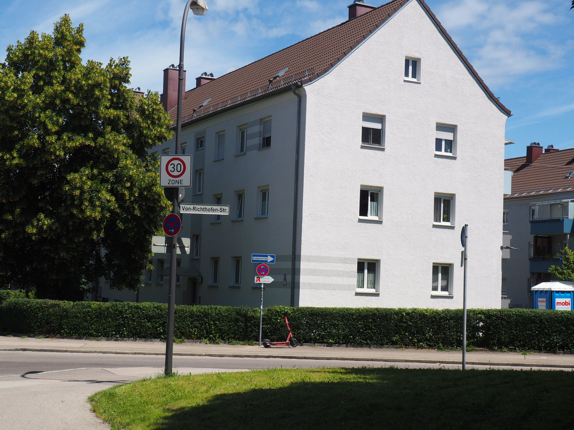 Südende der "Altbebauung" entlang der Firnhaberstraße