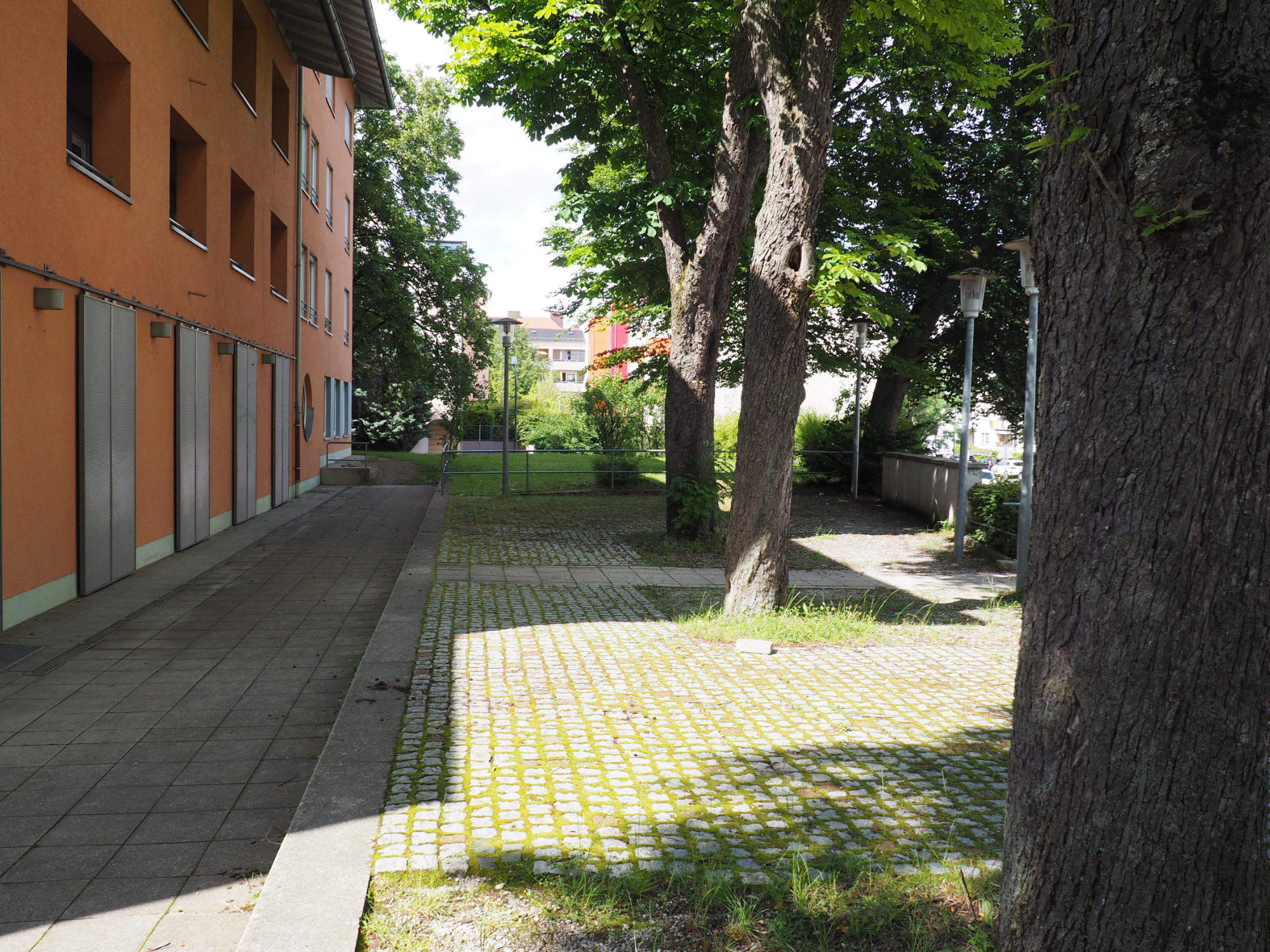 Ehemaliger Biergarten im Römerhof in der Hochfeldstraße