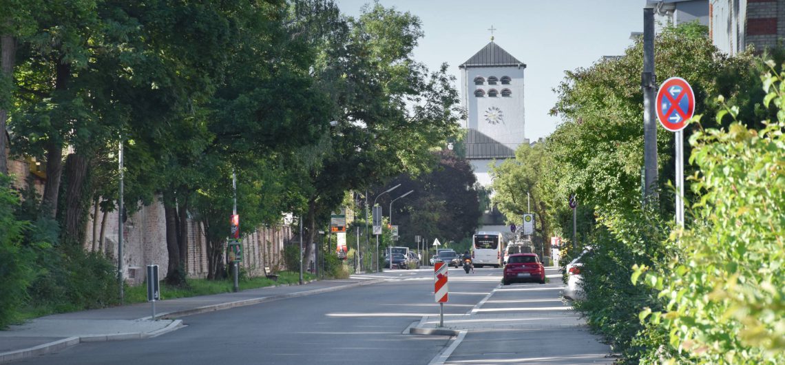 Foto Richtung Hochfeld mit St. Canisius im Hintergrund